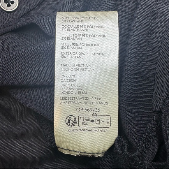 Free People Solid Lucky Mesh Shirtee. Black. Size: XS. NWOT. - Picture 10 of 10